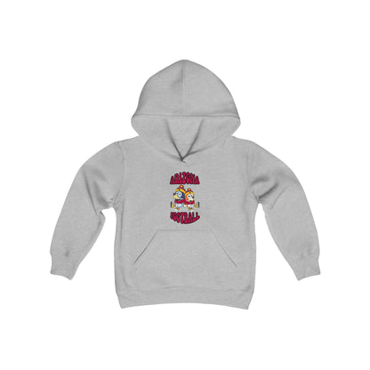 Youth Bluey & Bingo Design Cardinals Football - Inspired Heavy Blend Hooded Sweatshirt