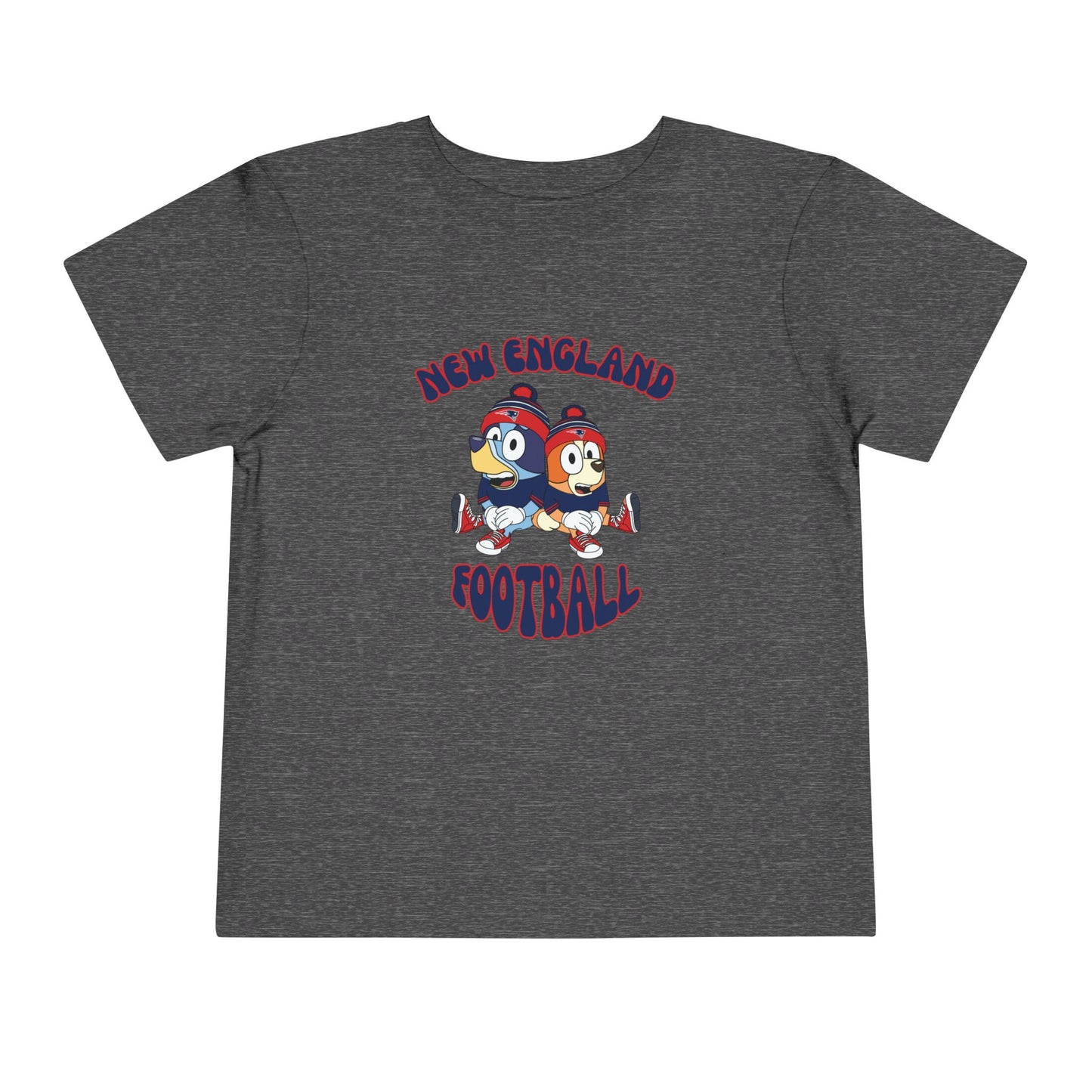 Toddler Bluey & Bingo Design Patriots Football - Inspired T-Shirt