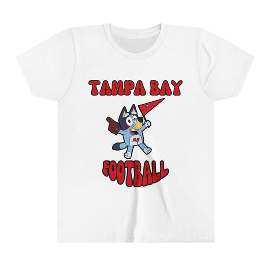 Youth Bluey Design Tampa Bay Buccaneers Football -Inspired T-Shirt