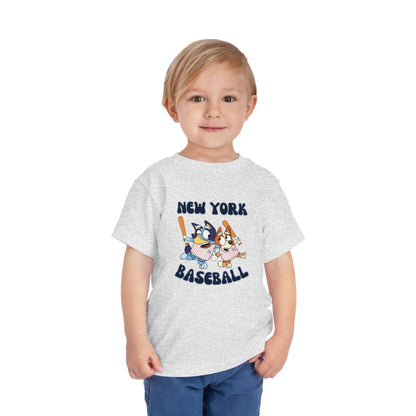 Toddler Bluey Design NY Yankees - Inspired T-Shirt