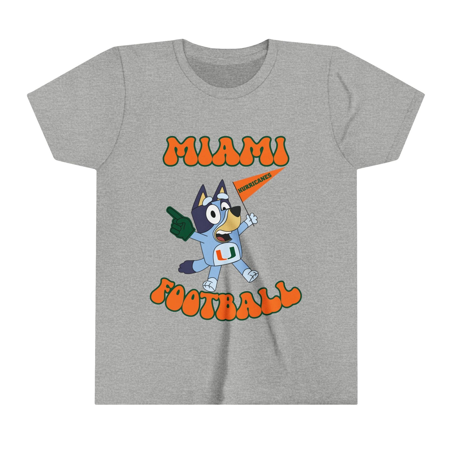 Customizable Bluey College Football Youth Tee-Shirt