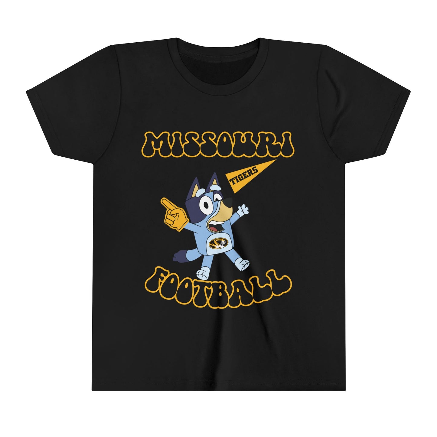 Customizable Bluey College Football Youth Tee-Shirt